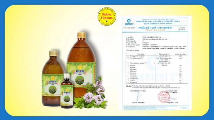 chung nhan chung chi kiem nghiem tinh dau lg