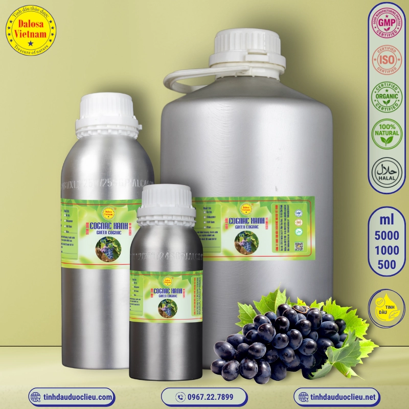 Tinh Dầu Cognac Xanh - Cognac Green Essential Oil 2 tinh dau cognac xanh – cognac green essential oil 2