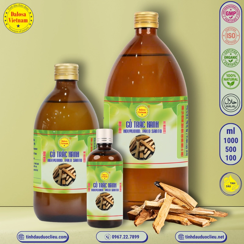 Tinh Dầu Gỗ Trắc Xanh - Holy Wood Essential Oil 2 tinh dau go trac xanh – holy wood essential oil