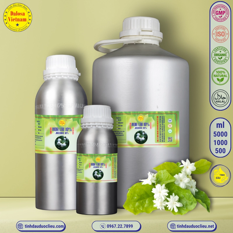 Tinh Dầu Hoa Lài - Nhài - Jasmine Essential Oil 4 tinh dau hoa lai hoa nhai 10 jasmine jasminum sambac 10 essential oil 2