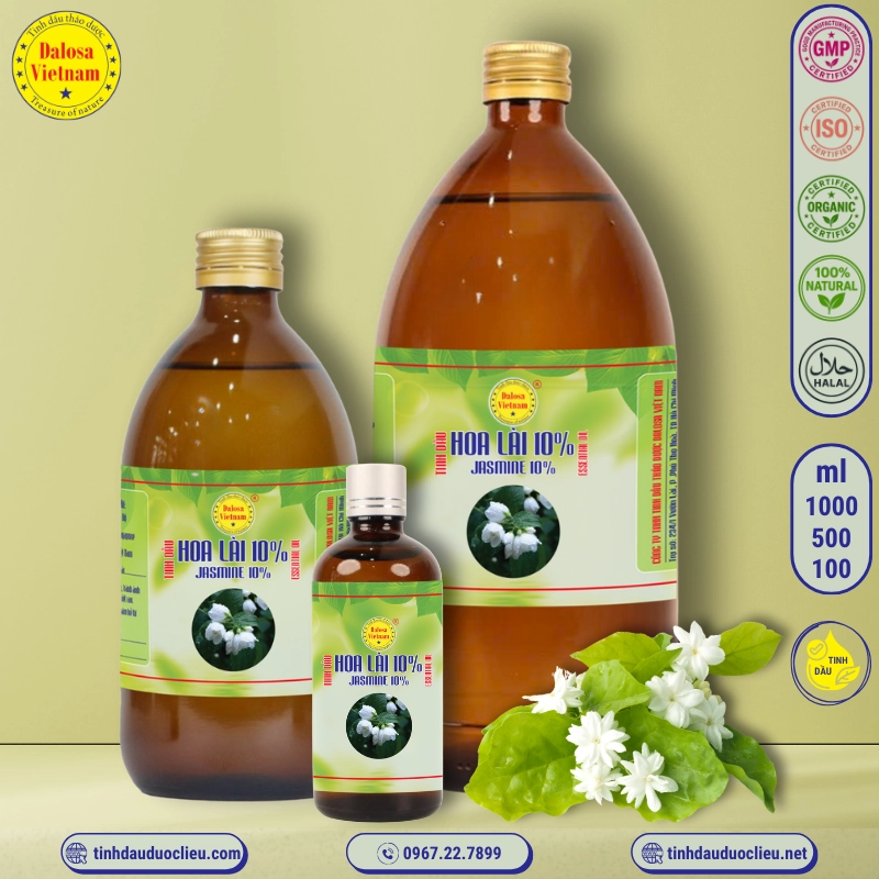 Tinh Dầu Hoa Lài - Nhài - Jasmine Essential Oil 3 tinh dau hoa lai hoa nhai 10 jasmine jasminum sambac 10 essential oil