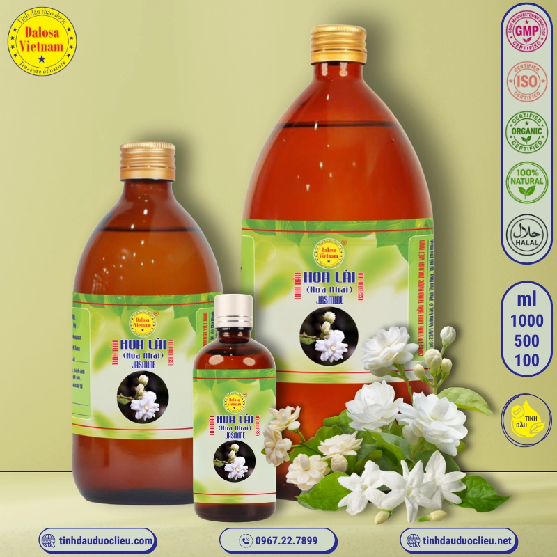 Tinh Dầu Hoa Lài - Nhài - Jasmine Essential Oil 1 tinh dau hoa lai hoa nhai jasmine jasminum sambac essential oil