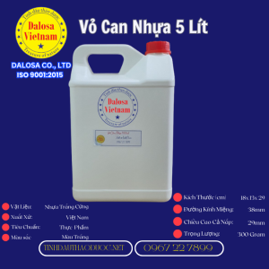 Vỏ Can Nhựa 5 Lít Sản Phẩm Tiện Lợi Để Đựng Chất Lỏng