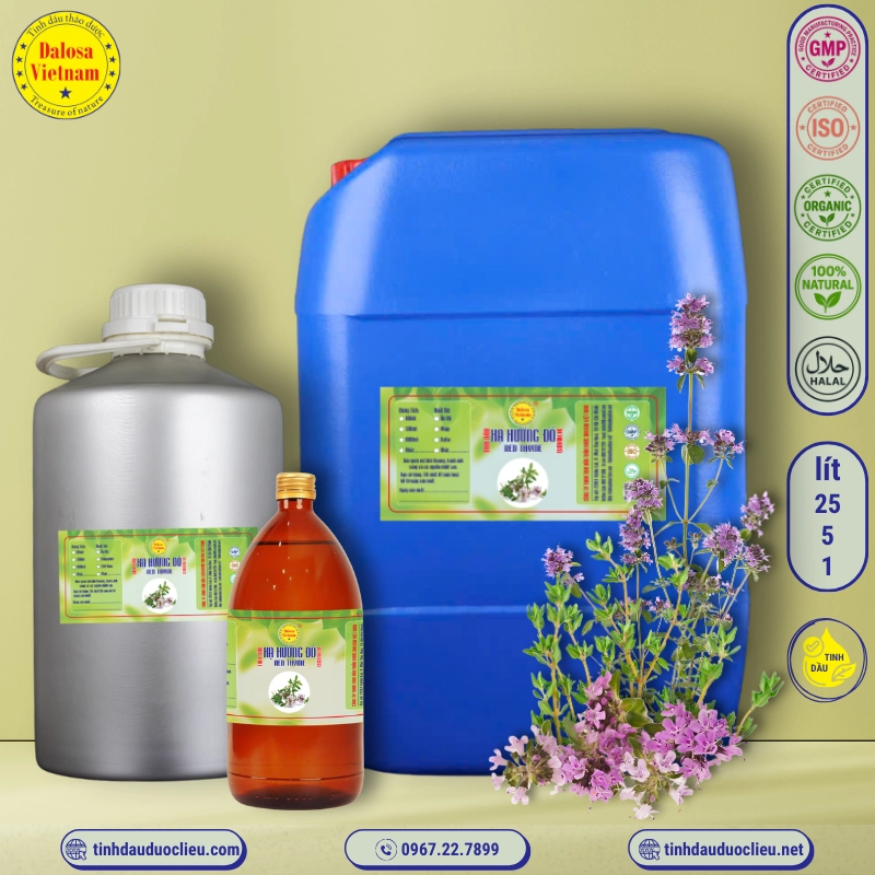 Tinh Dầu Xạ Hương Đỏ - Red Thyme Essential Oil 3 tinh dau xa huong do red thyme essential oil 3